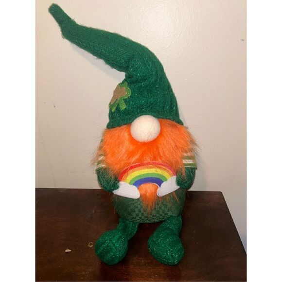 St Patrick’s day tall plush gnome - Picture 1 of 3
